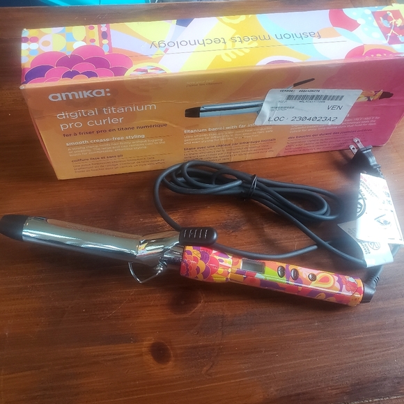 amika Hair Amika Digital Titanium Pro Curler 25 Mm Barrel With